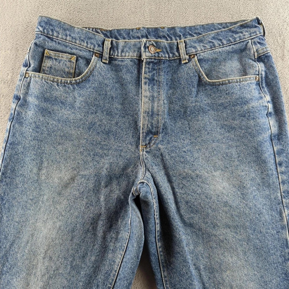 Vintage Lee Jeans 38x32 (Fits 36x30) Blue Light Wash Straight Skater USA 90s Y2K